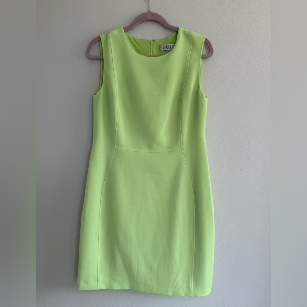 Kasper Women's Bright Green Mini Dress